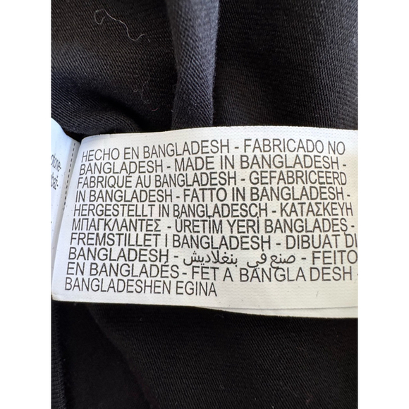 Zara Black cropped crew neck short sleeve stretch knit top Size L - Picture 8 of 8